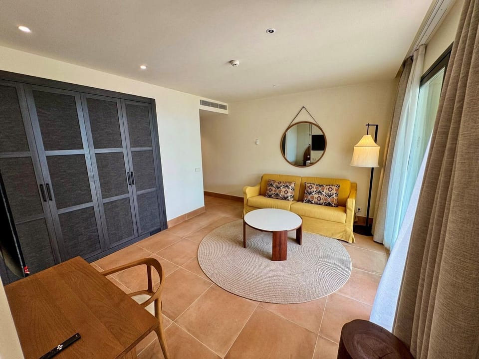 In-room safe, desk, laptop workspace, blackout drapes