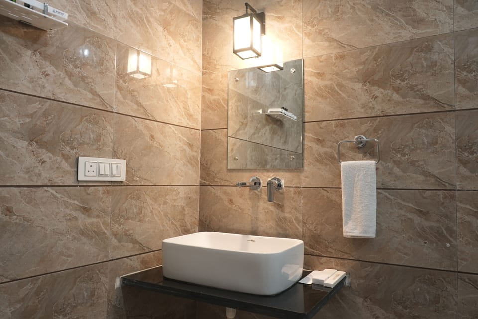 Premium Double Room, Garden View | Bathroom | Shower, hair dryer, slippers, towels