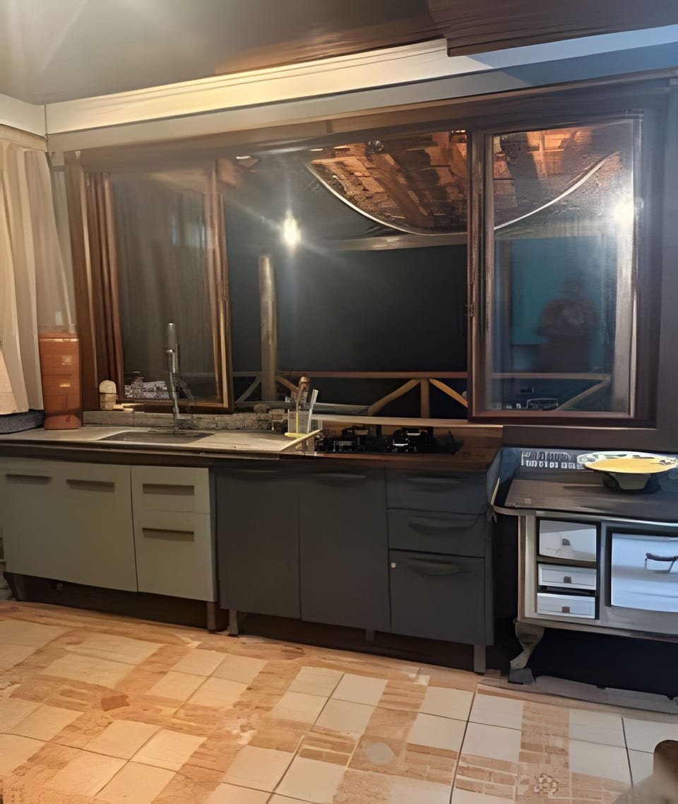 Chalet, 2 Bedrooms, Mountain View | Private kitchen | Fridge, microwave, stovetop, toaster