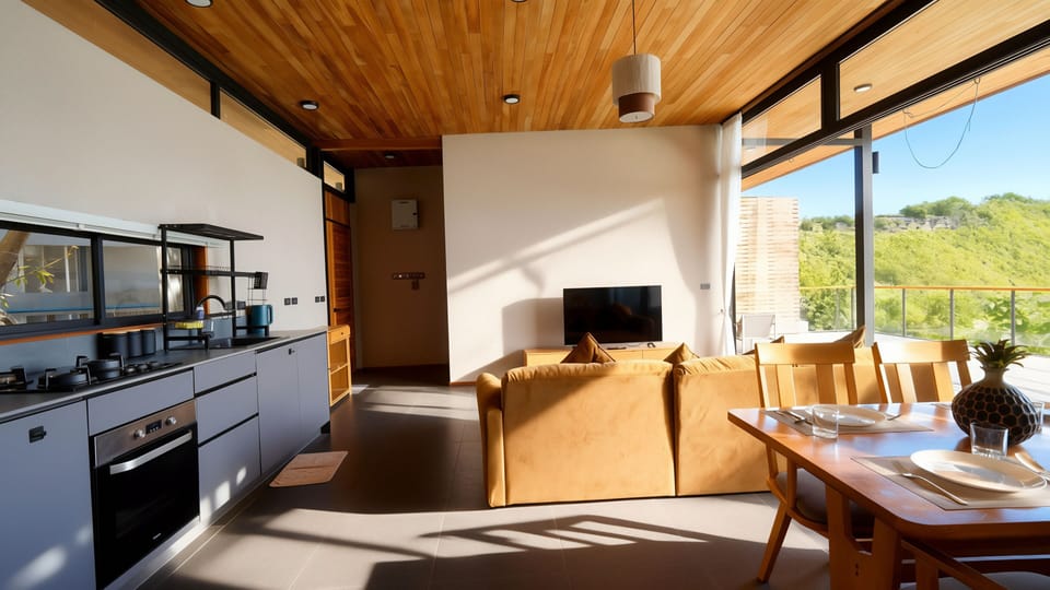 Family Villa, 2 Bedrooms, Sea View | Living area