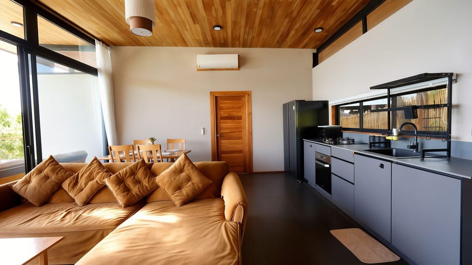 Family Villa, 2 Bedrooms, Sea View | Living area