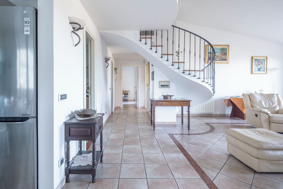 Villa, Sea View | Living area | 32-inch flat-screen TV with digital channels
