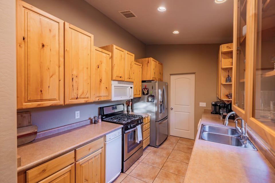 Galley kitchen has all the amenities to make your vacation easy