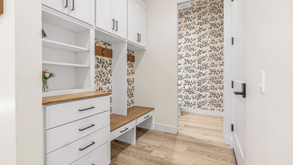Mudroom and Powder Bathroom