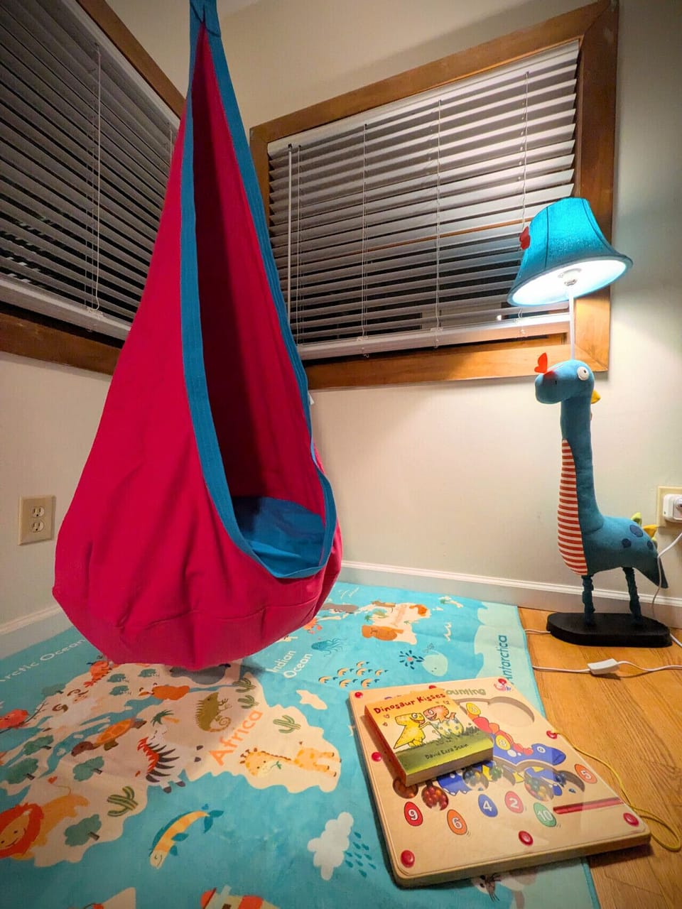 Colorful kids hangout nook