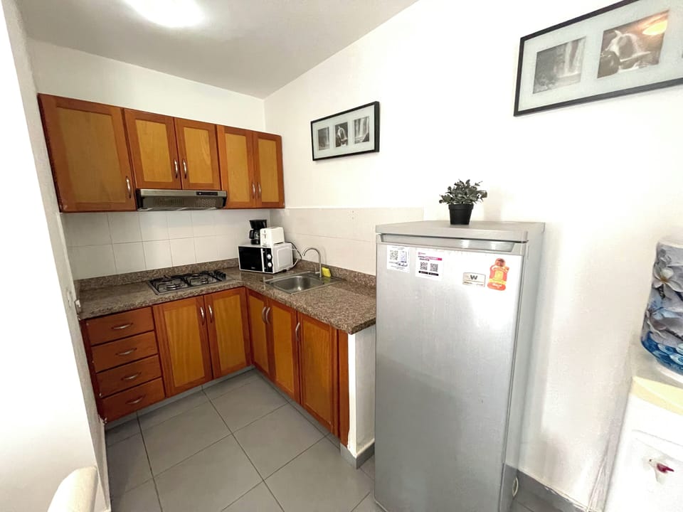 Executive Suite, 1 Bedroom, Kitchen, Garden Area | Private kitchen | Fridge, microwave, stovetop, coffee/tea maker