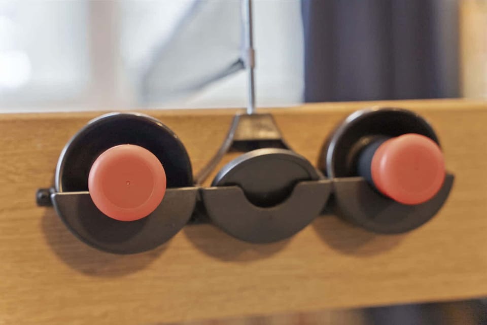 Tabletop game detail w/ smooth surface & accessories set for play.