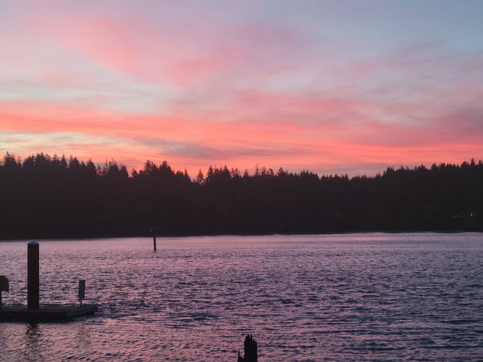 Sunset from the Outdoor Deck