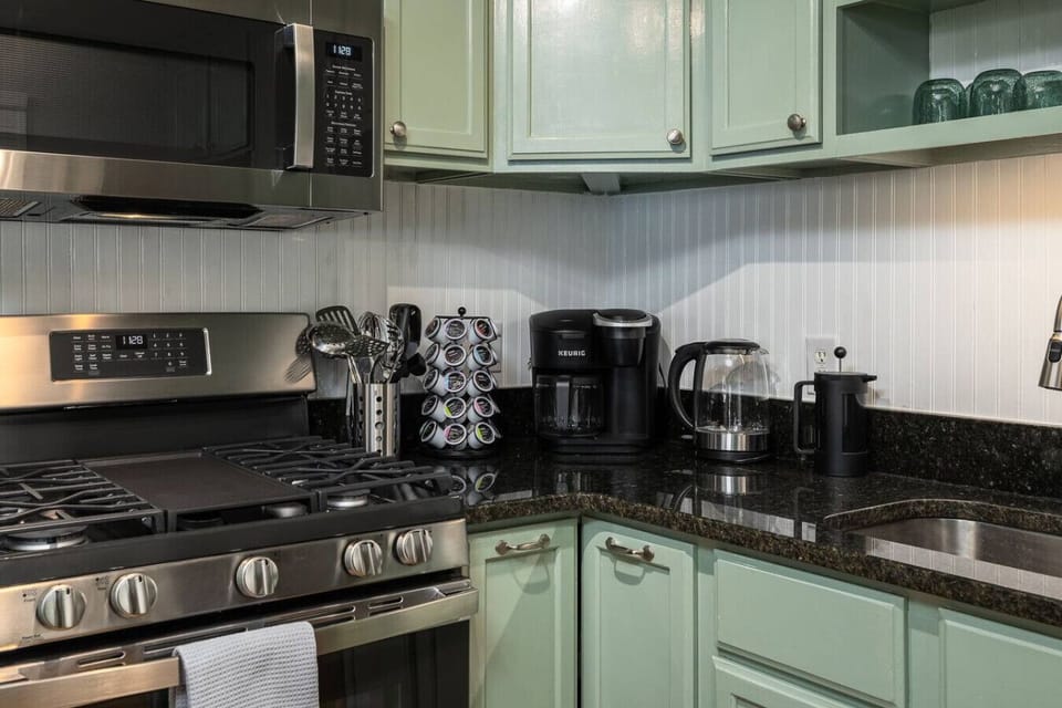 Coffee and tea station to set you up for a great day!