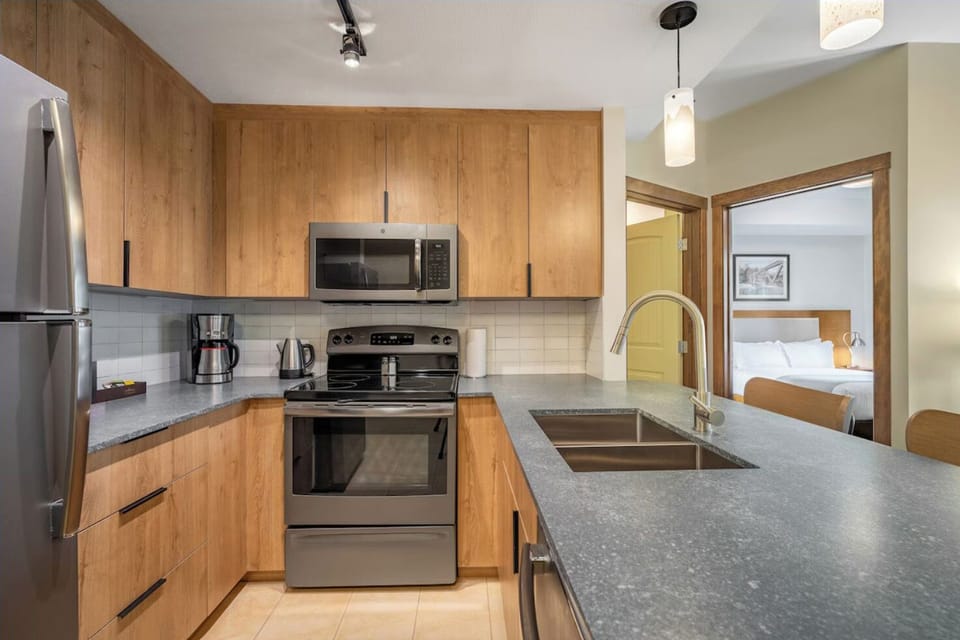Fully stocked kitchen