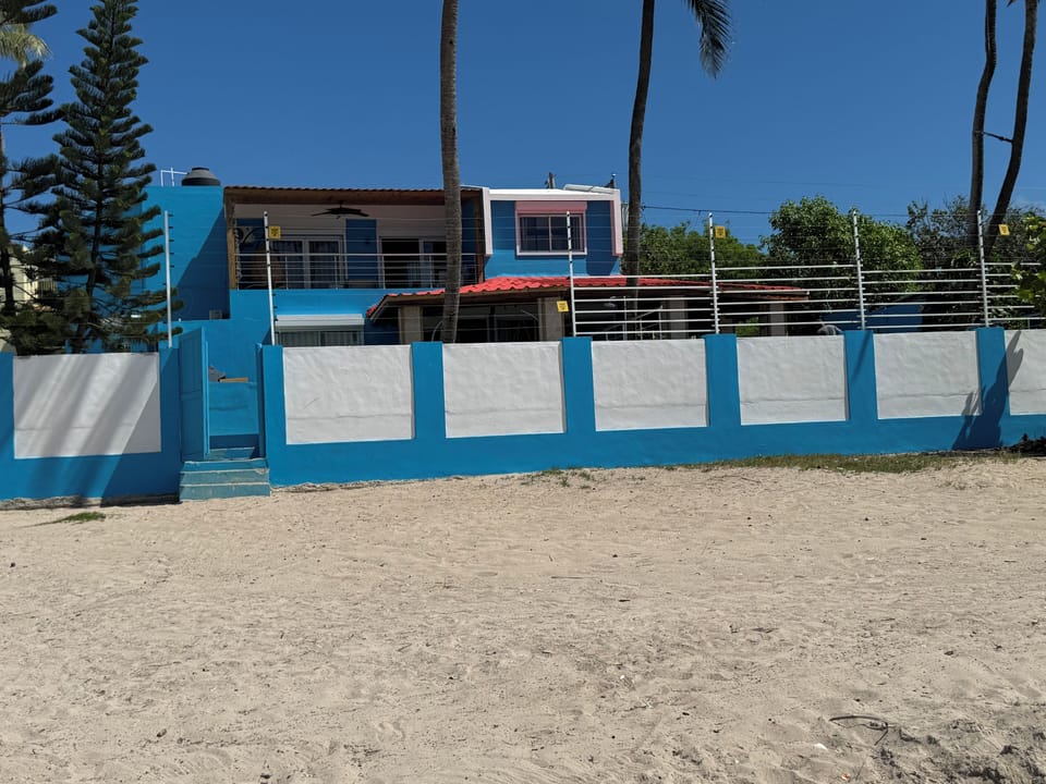 View of the house from the beach