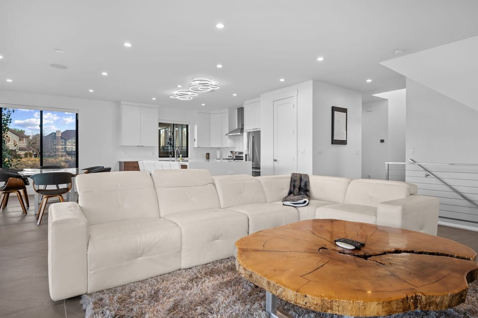 Spacious open living area with bright, modern design.