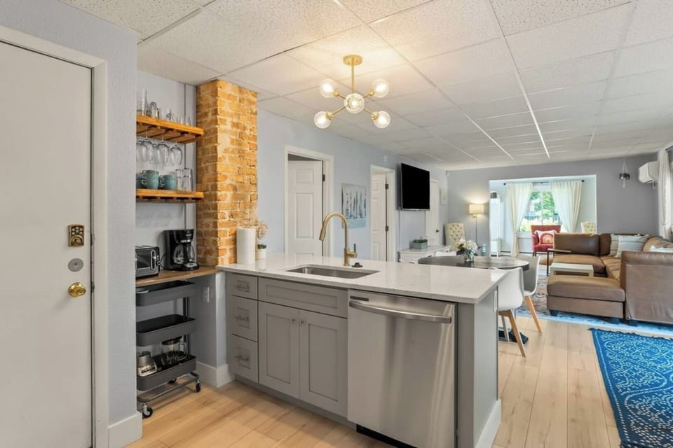 Start your day right in this cozy corner, perfect for making coffee, blending smoothies, or enjoying a quick bite before heading out.