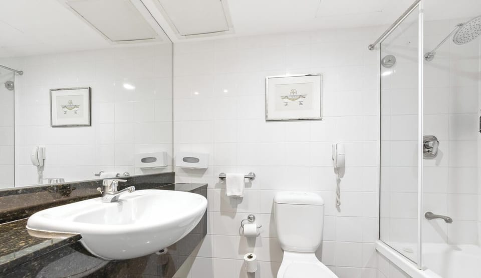 Shower and bathtub included for your comfort
