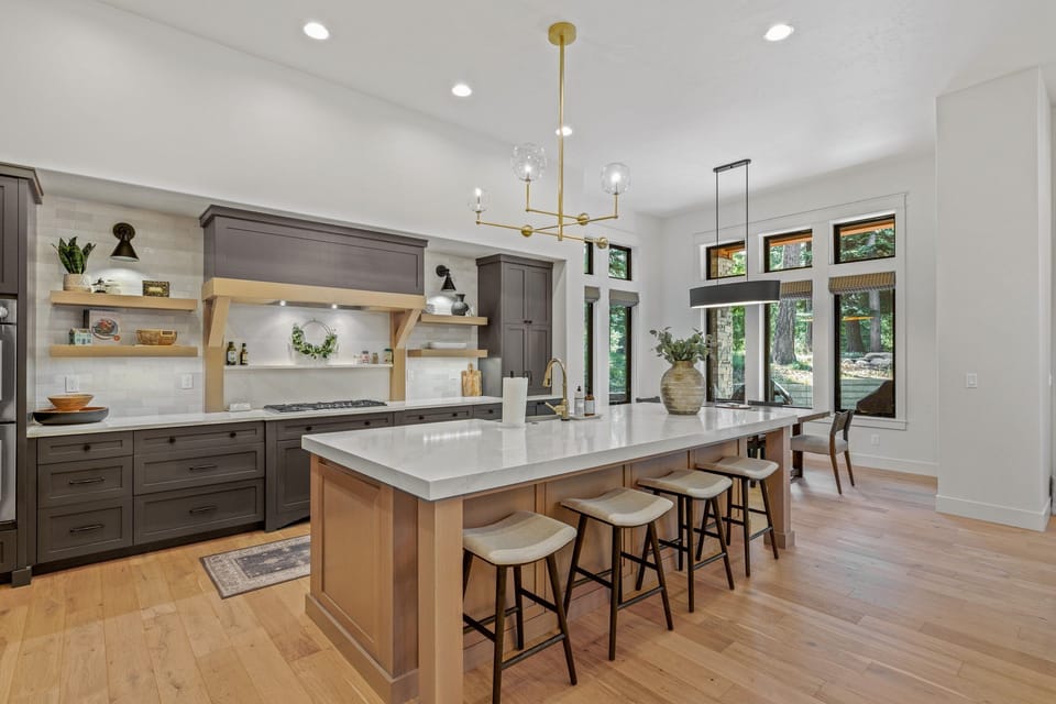 Kitchen & island- main level