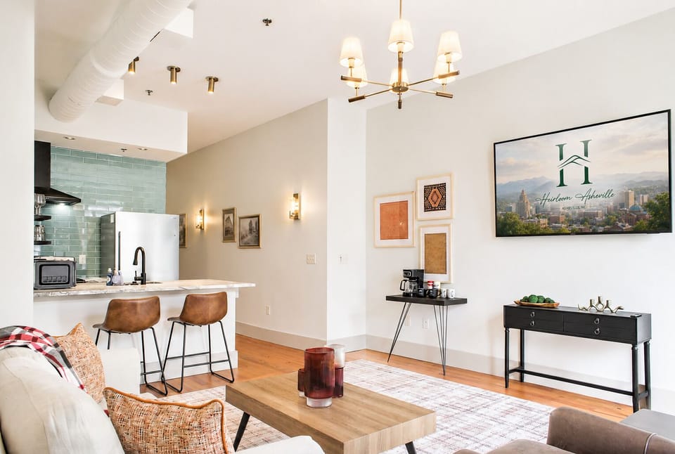 Open Living Room & Kitchen