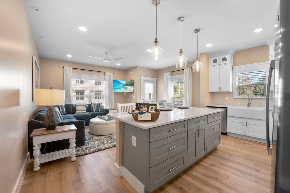 Open concept layout for the whole crew