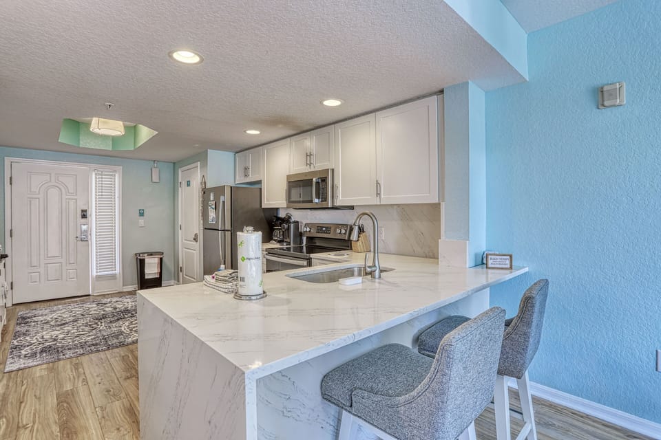 Kitchen with Extra Counter Seating