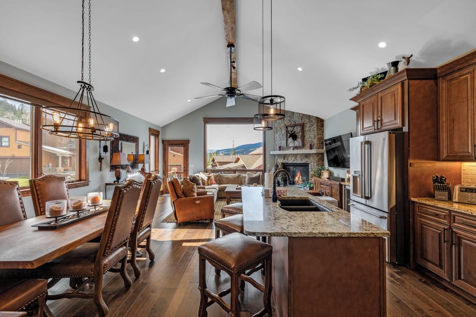 Open living space on the main floor