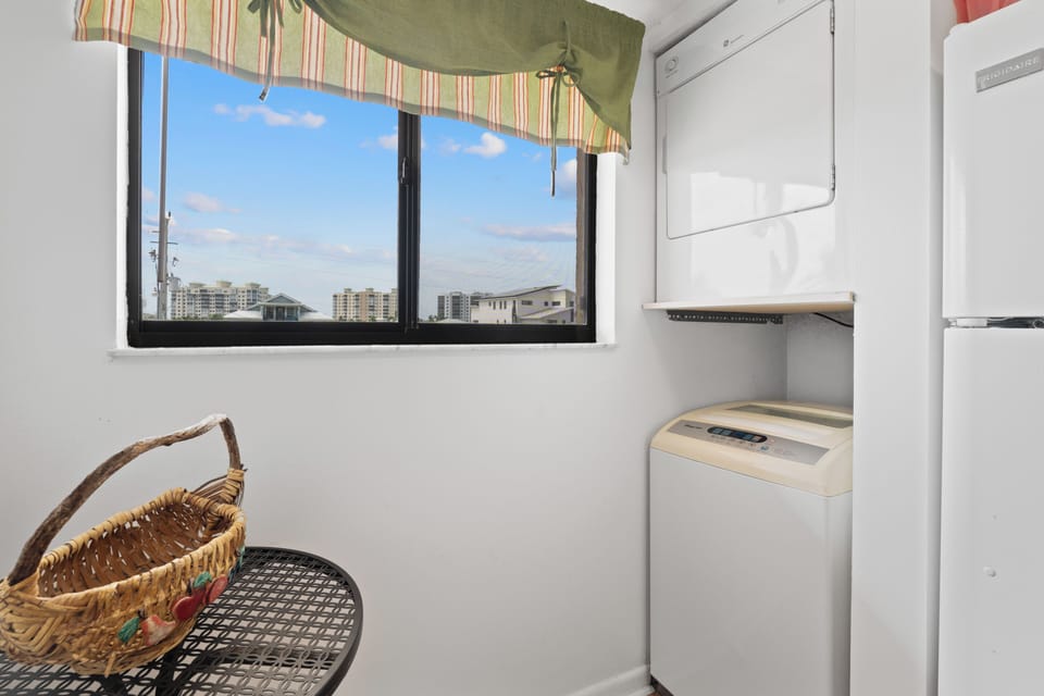 Washer and dryer.