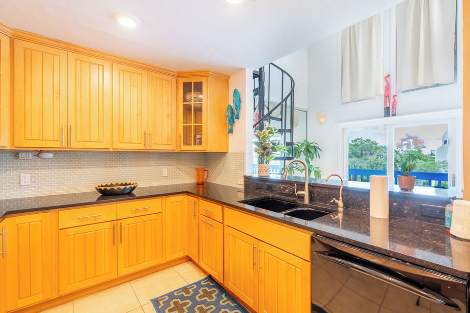 Spacious kitchen.