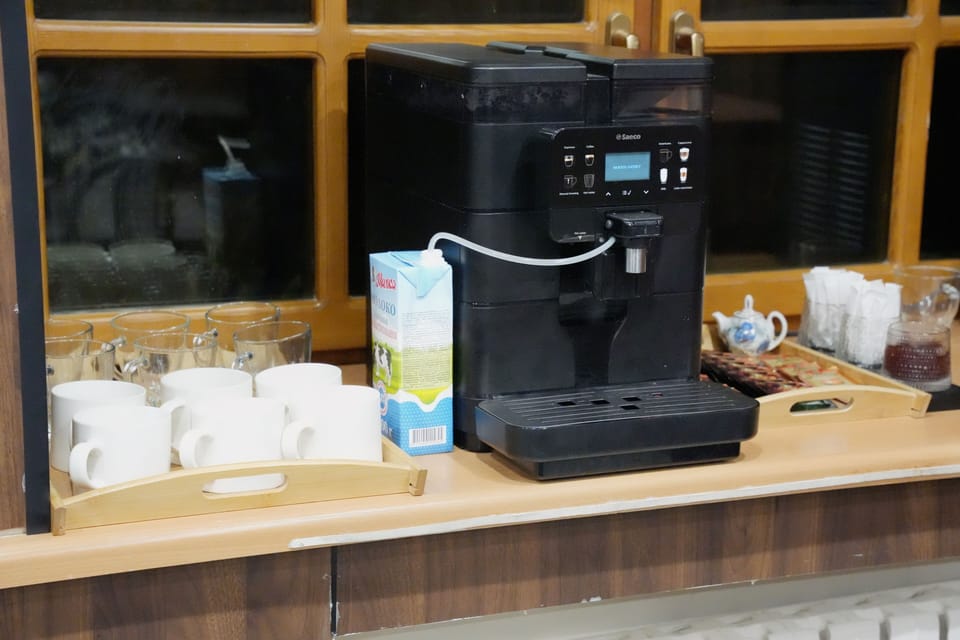 Shared fridge, microwave, electric kettle