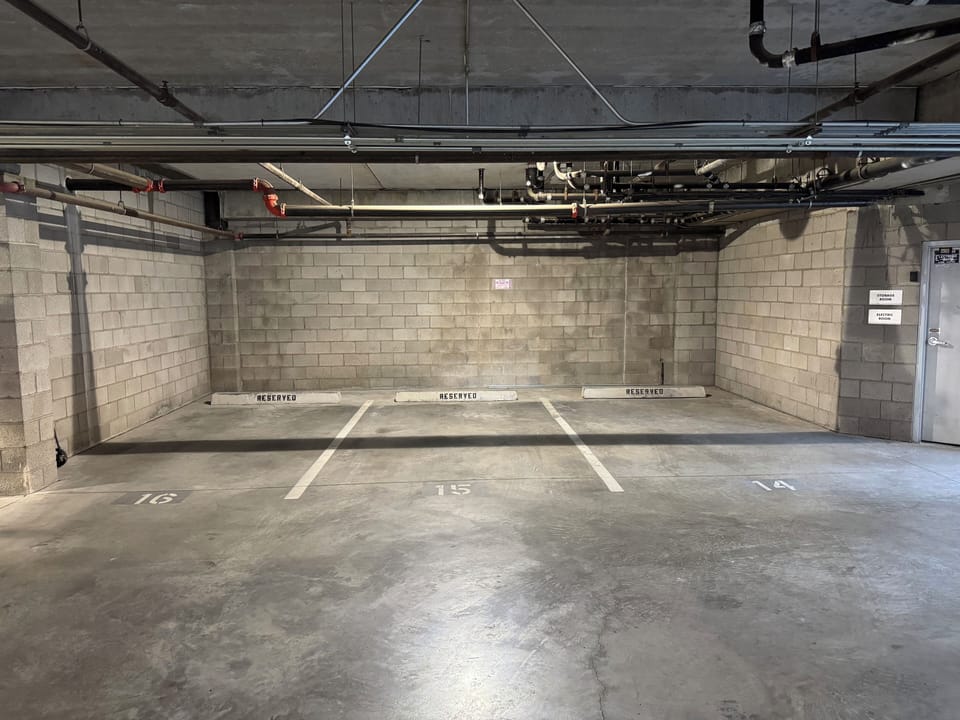 Gated underground 2 parking spots