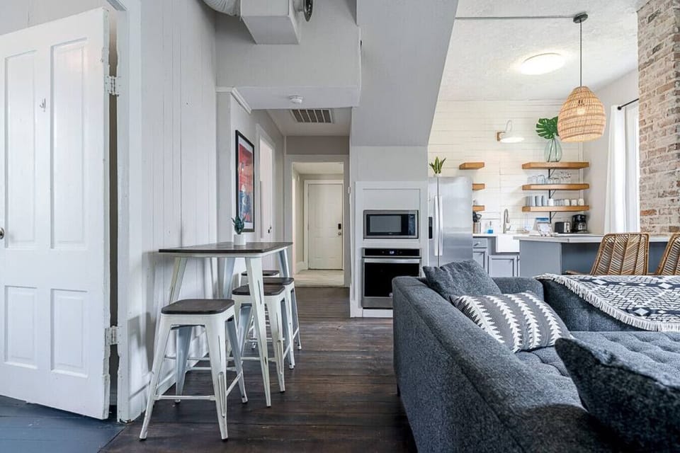 Curl up with a good book in the inviting living room