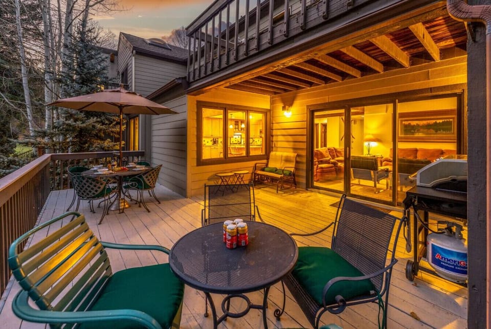 Dine al fresco on your private patio with gorgeous views