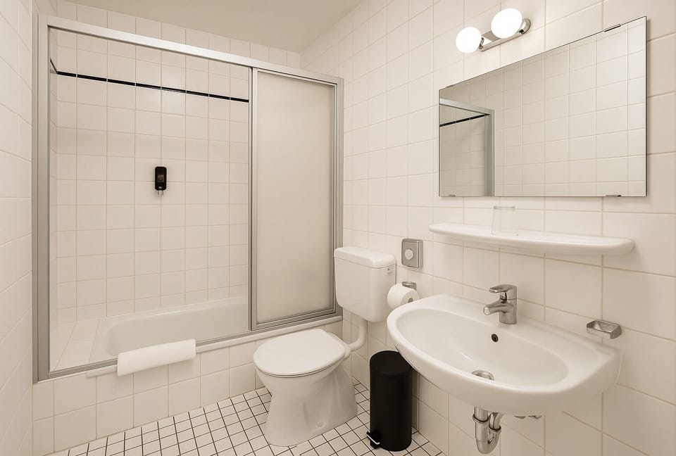 Basic Room | Bathroom | Shower, hair dryer, towels, soap