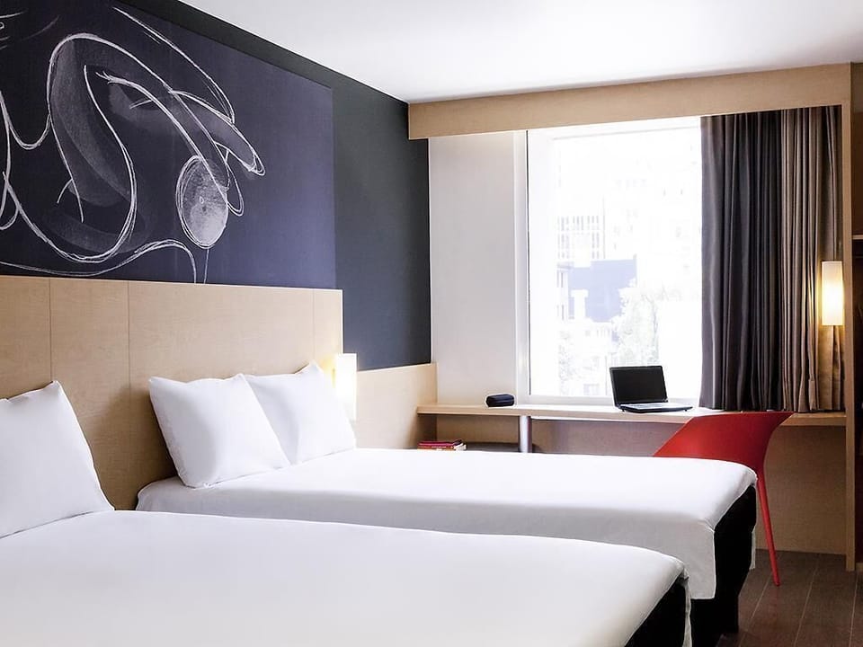 Standard Double Room, 2 Double Beds | Desk, soundproofing, iron/ironing board, WiFi (free)