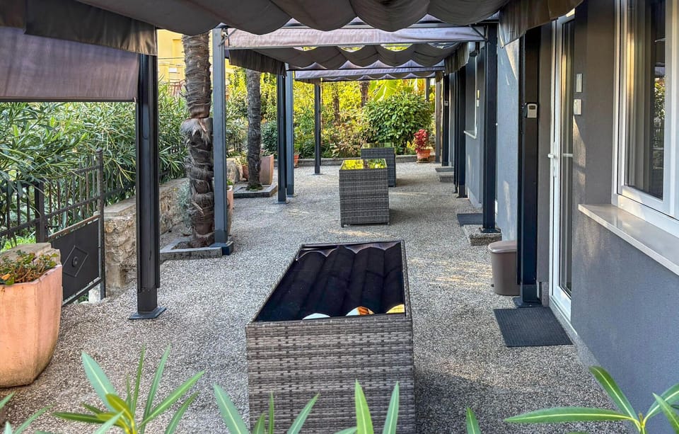 outside