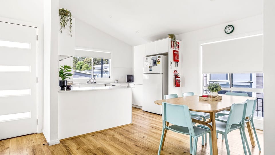 Well-appointed kitchen with adjoining dining area