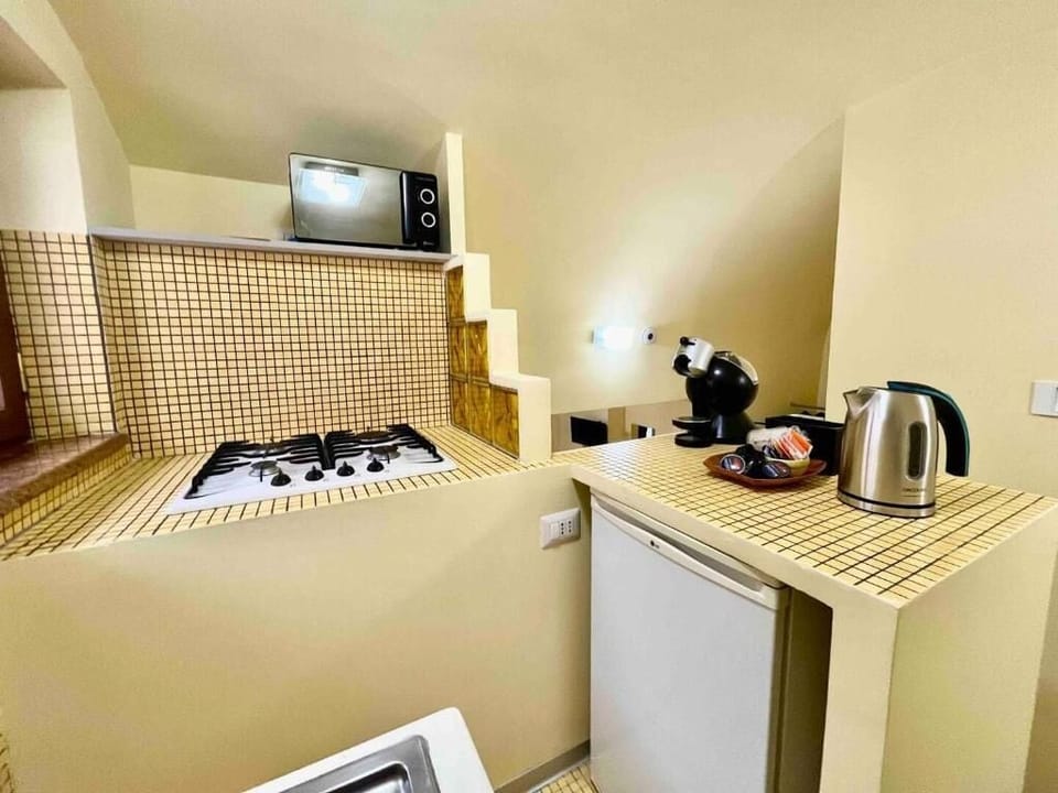 City Apartment | Private kitchen | Fridge, microwave, stovetop, espresso maker