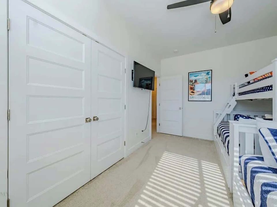 Bedroom 3 is the perfect kid room! Sleeps up to 8 and also has a TV