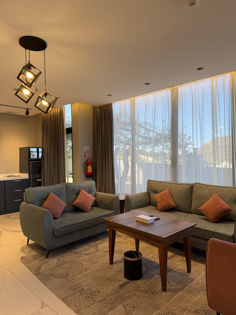 Junior Villa, 1 King Bed, Balcony, Mountain View | Living area | 42-inch Smart TV with satellite channels, fireplace