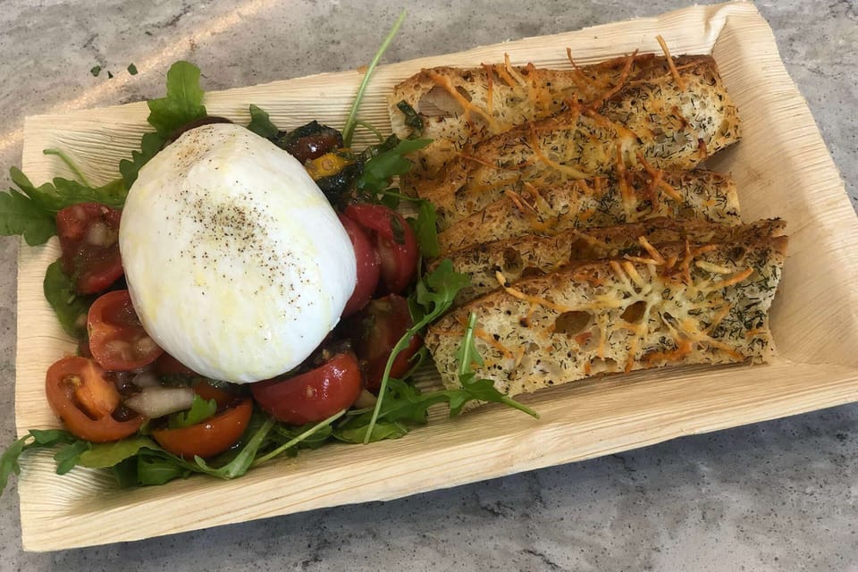 Fresh mozzarella dish