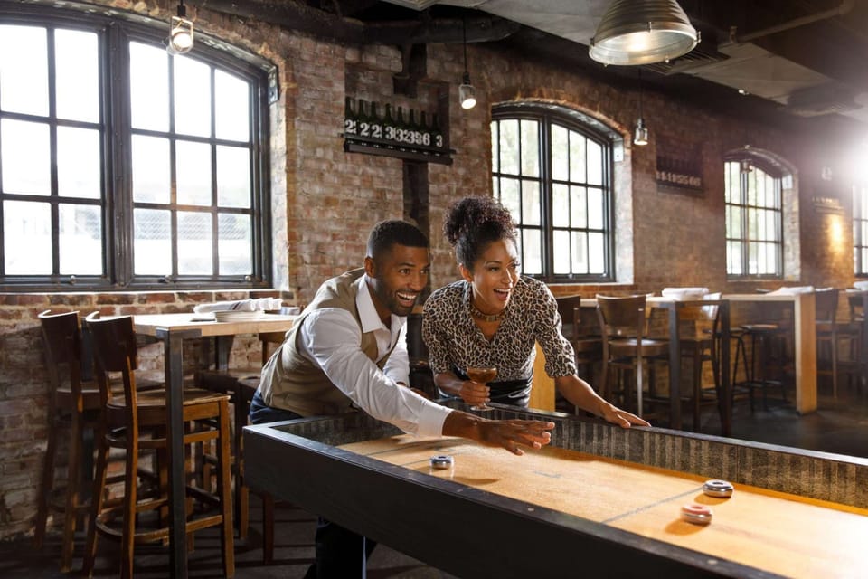 Chic bar with games.