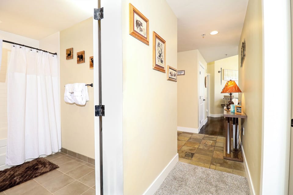 Bathroom across from bunkroom