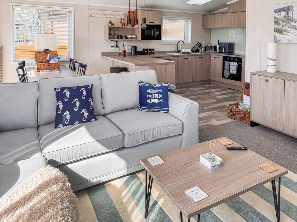 Open plan living space | 38 at the Sanctuary Lodges - Sanctuary Lodges, Rhosfawr, near Pwllheli