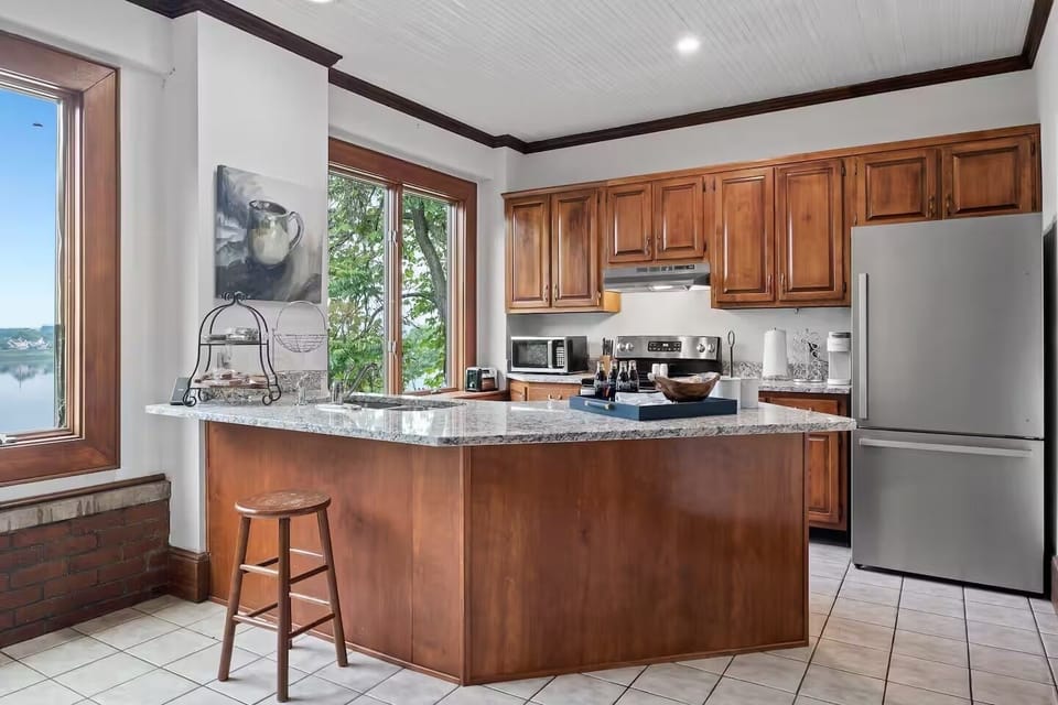 Full Kitchen with Tennessee River Views/Attached to Dining Area