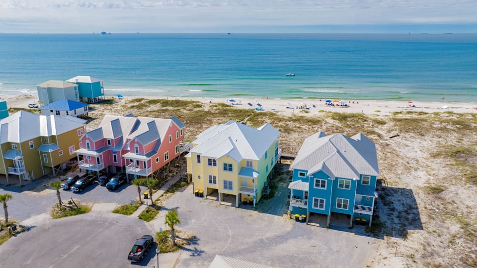 Beach Mouse West offers 4 bedrooms and two bathrooms over two levels