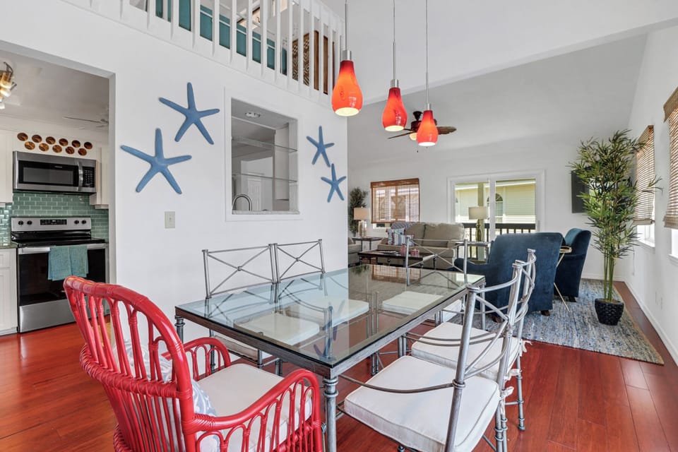 Fun dining space.