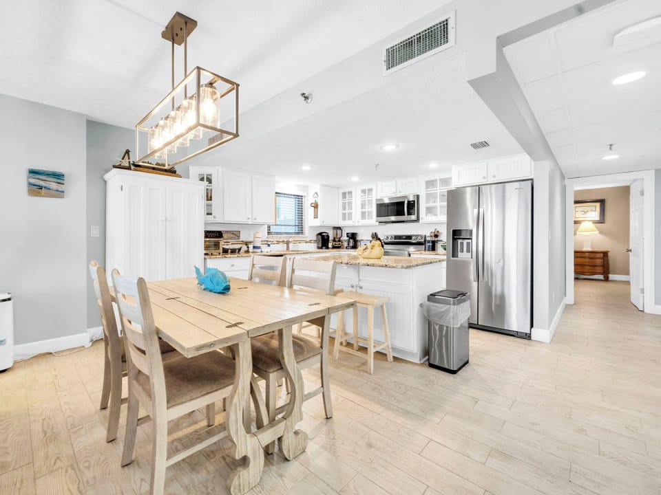 Dining and kitchen