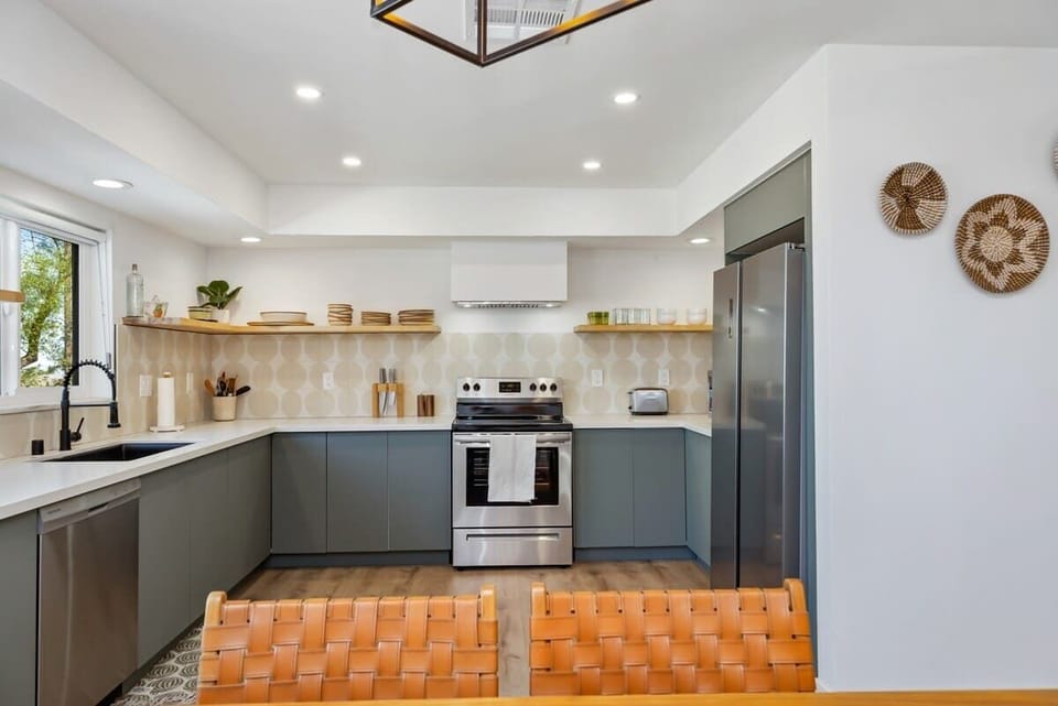 Fully stocked kitchen 