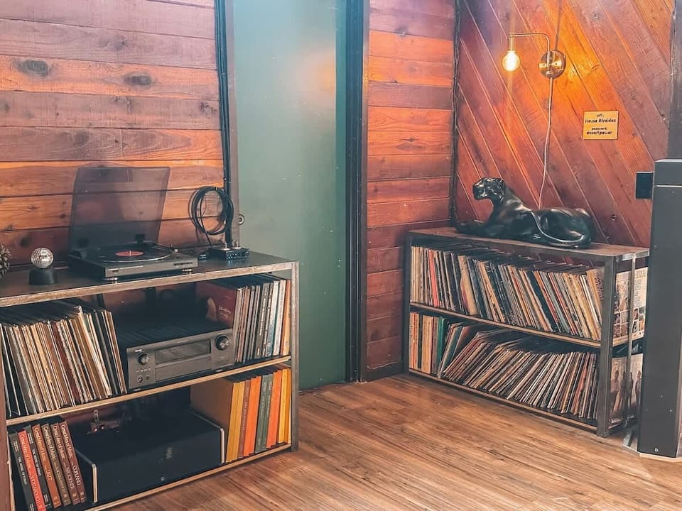Massive selection of records for the record player