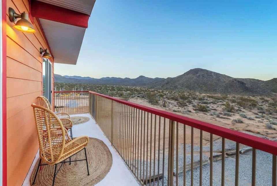 Master balcony for morning coffee and meditation