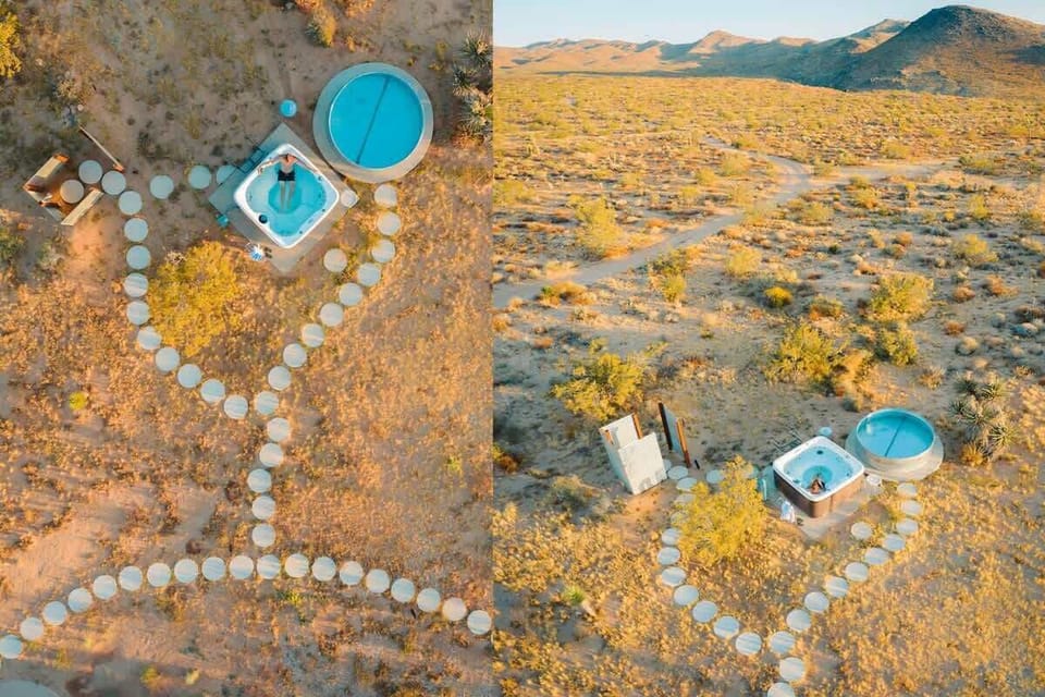 Cowboy Tub and Hot Tub Area