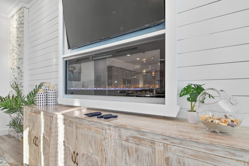 Electric Fireplace to cozy up with the family