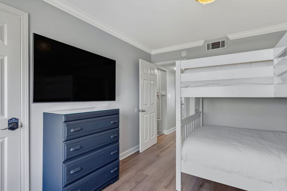 Bedroom #2 on 2nd Floor with Flat Screen TV